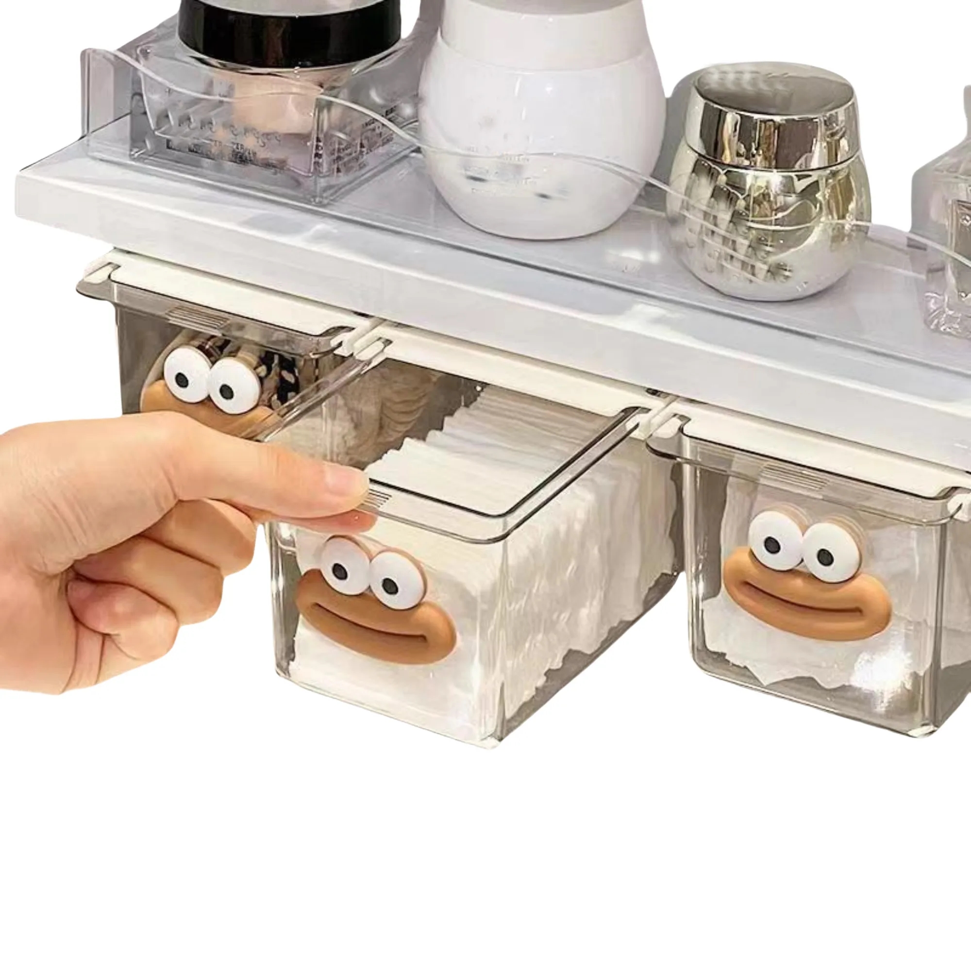 Under-Mirror Storage Box with Sliding Drawer 7