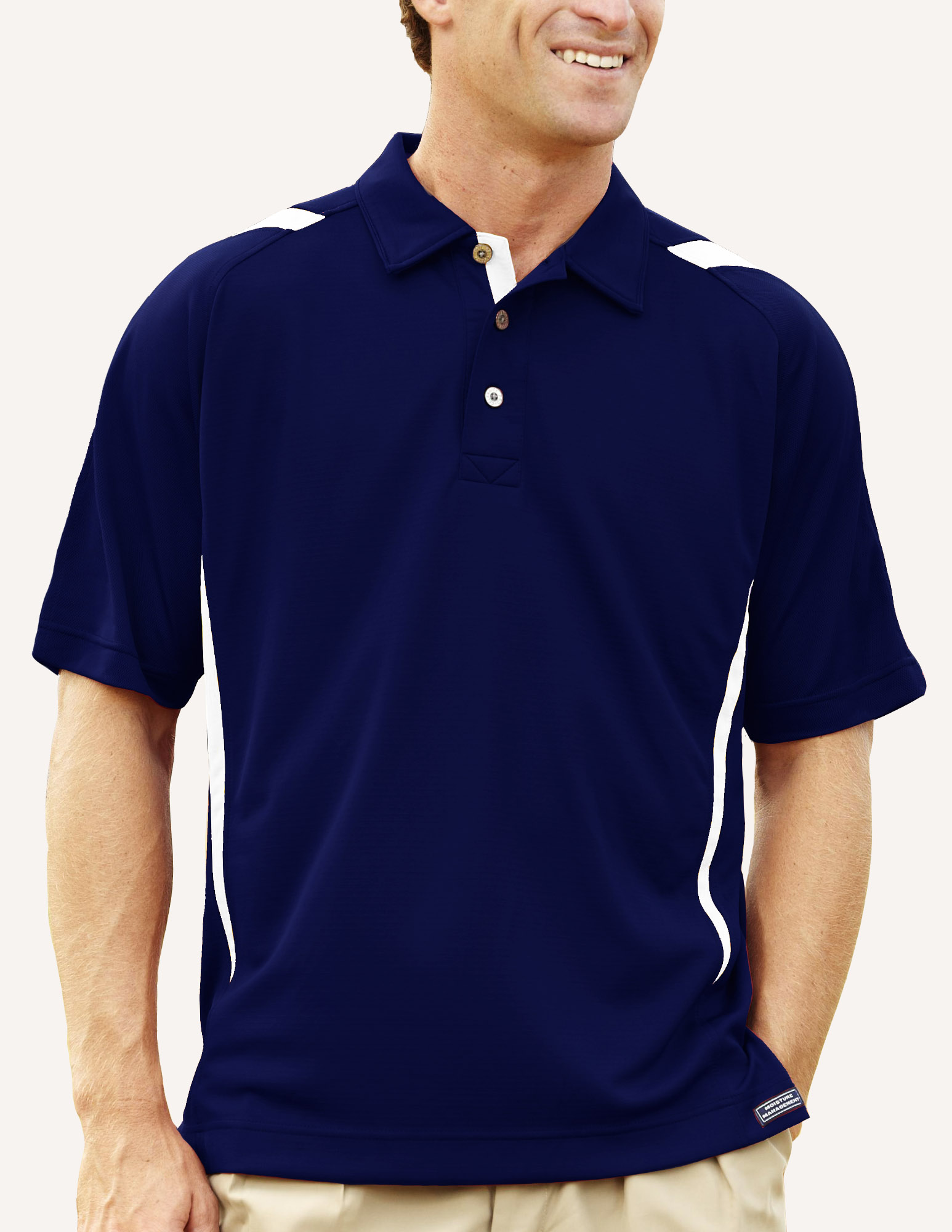 Men's Pegasus Ottoman Color Block Polo Shirt 10