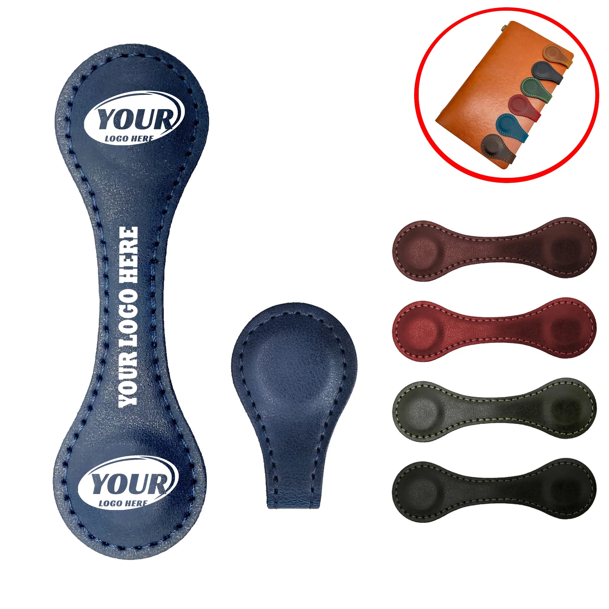 Magnetic Leather Bookmark 2