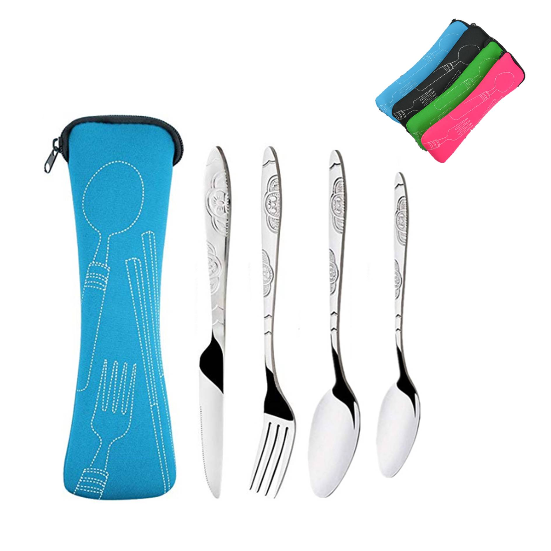 4 Piece Cutlery Set In Pouch 3