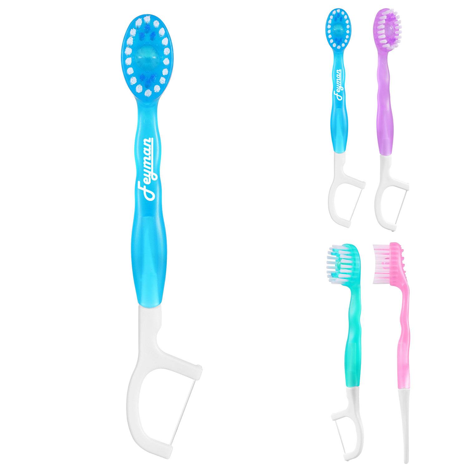 Disposable Mini Portable Toothbrush Dental Floss 3