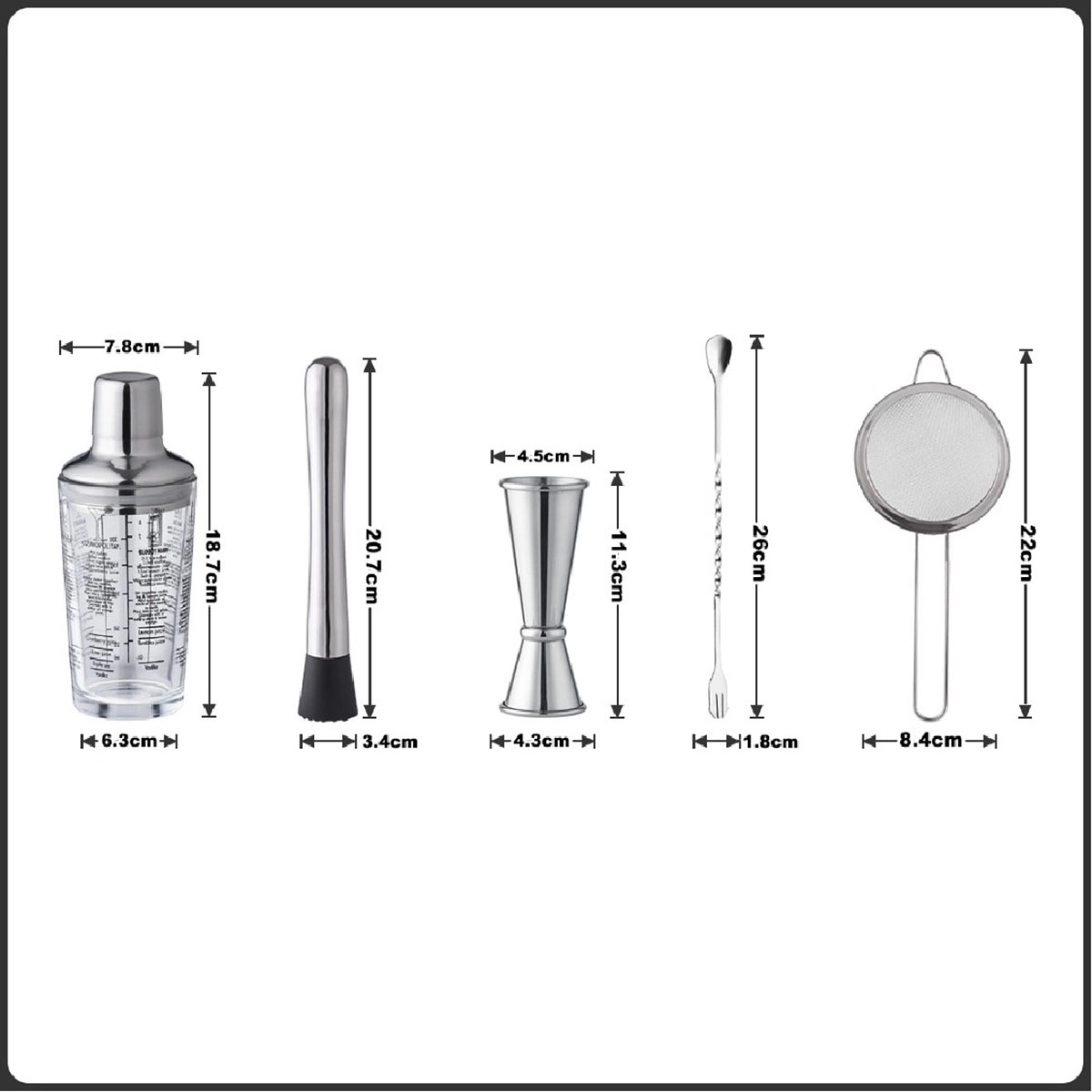 5-Piece Bartender Kit 3