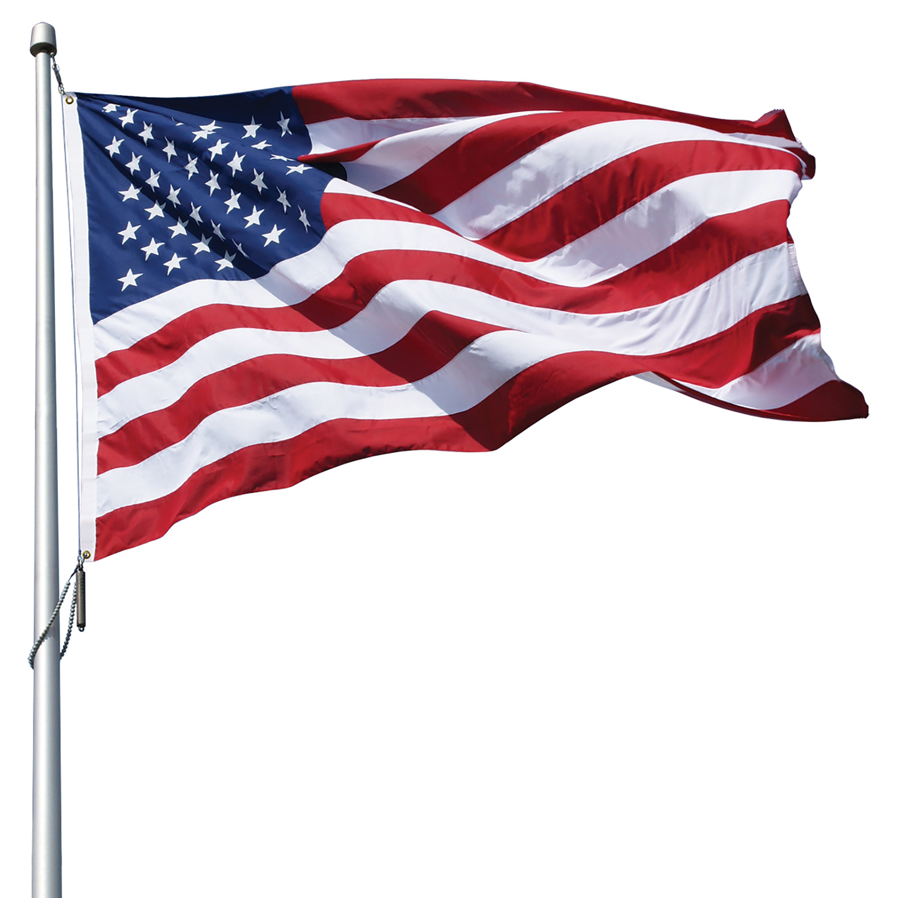 3' X 5' 2-ply Polyester U.S. Flag with Heading and Grommets 3