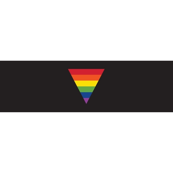 Black Rainbow Tri. Window Decals 3" x 10" 2