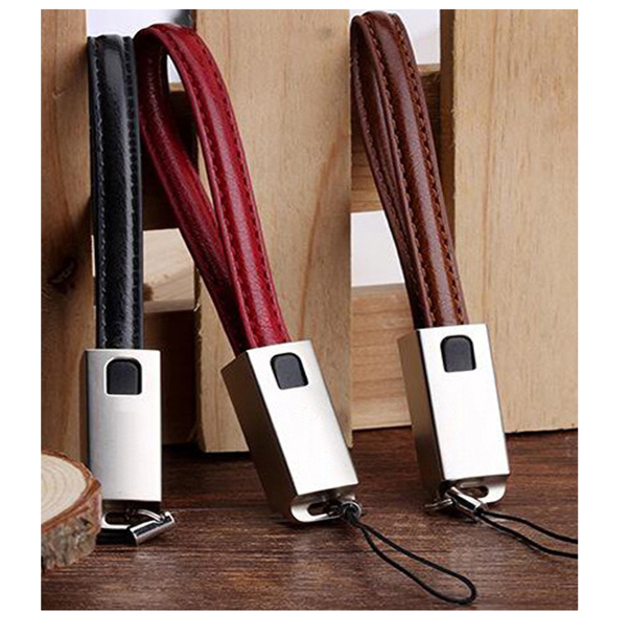 Charging Cable w/Leather Keychain 5