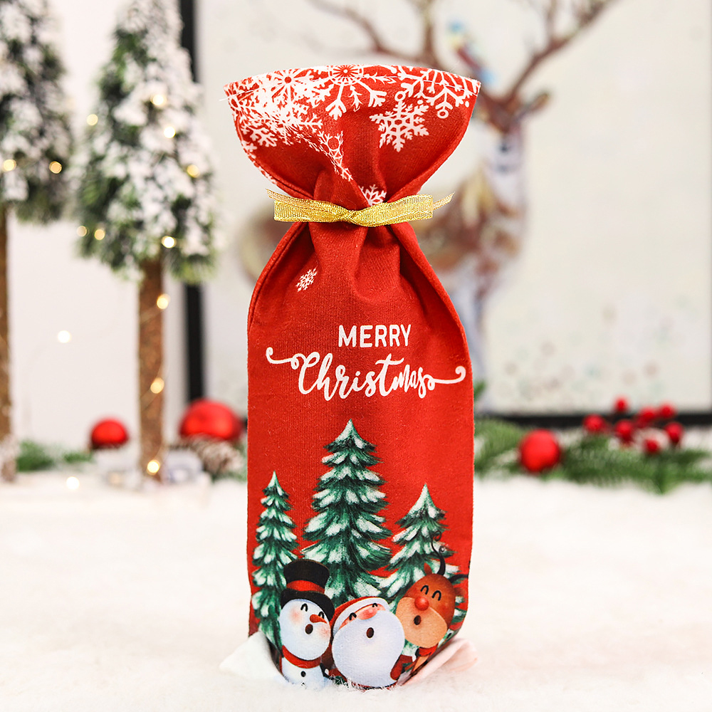 Christmas Champagne Wine Bottle Holder 5