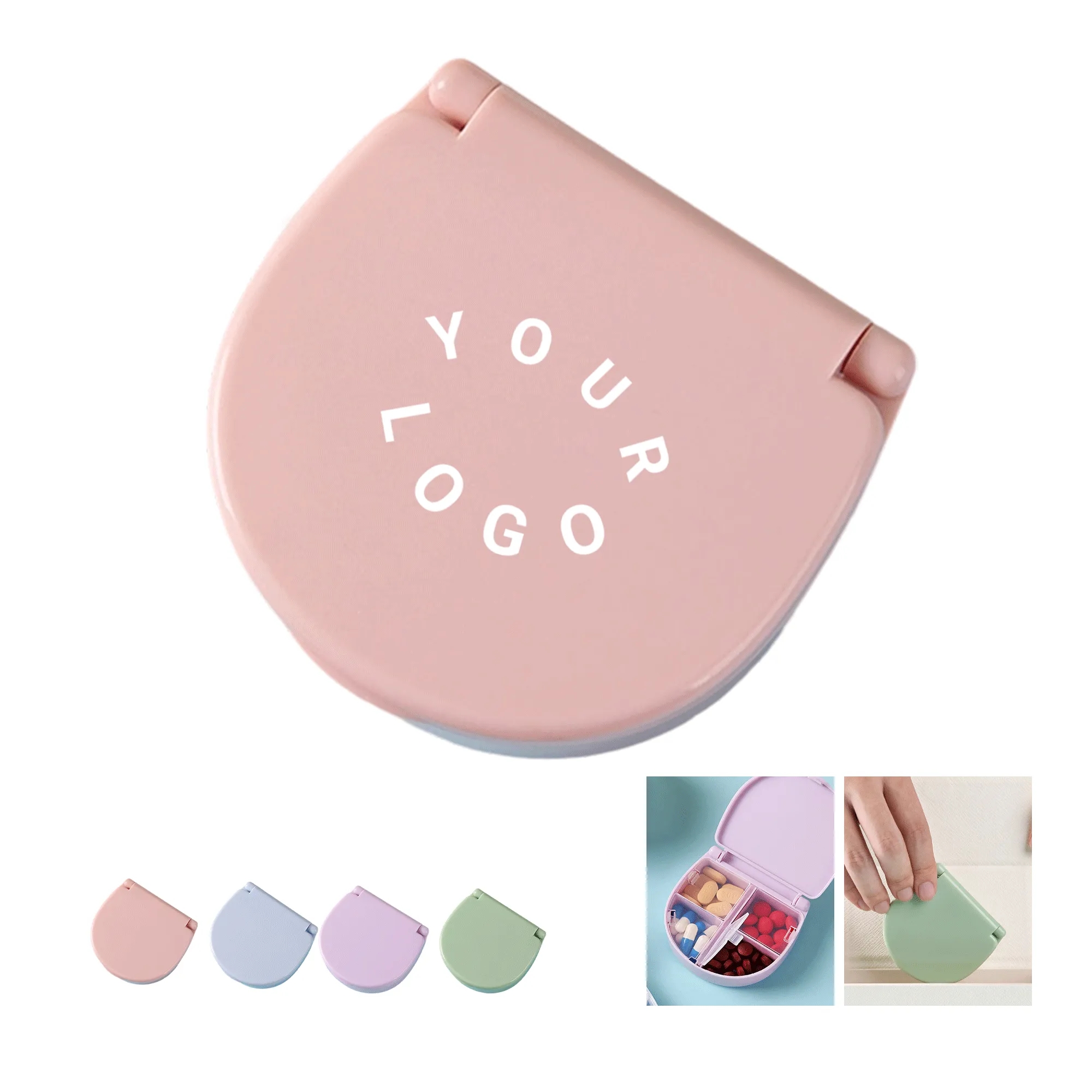 Portable Pill Box with Multiple Compartments 1