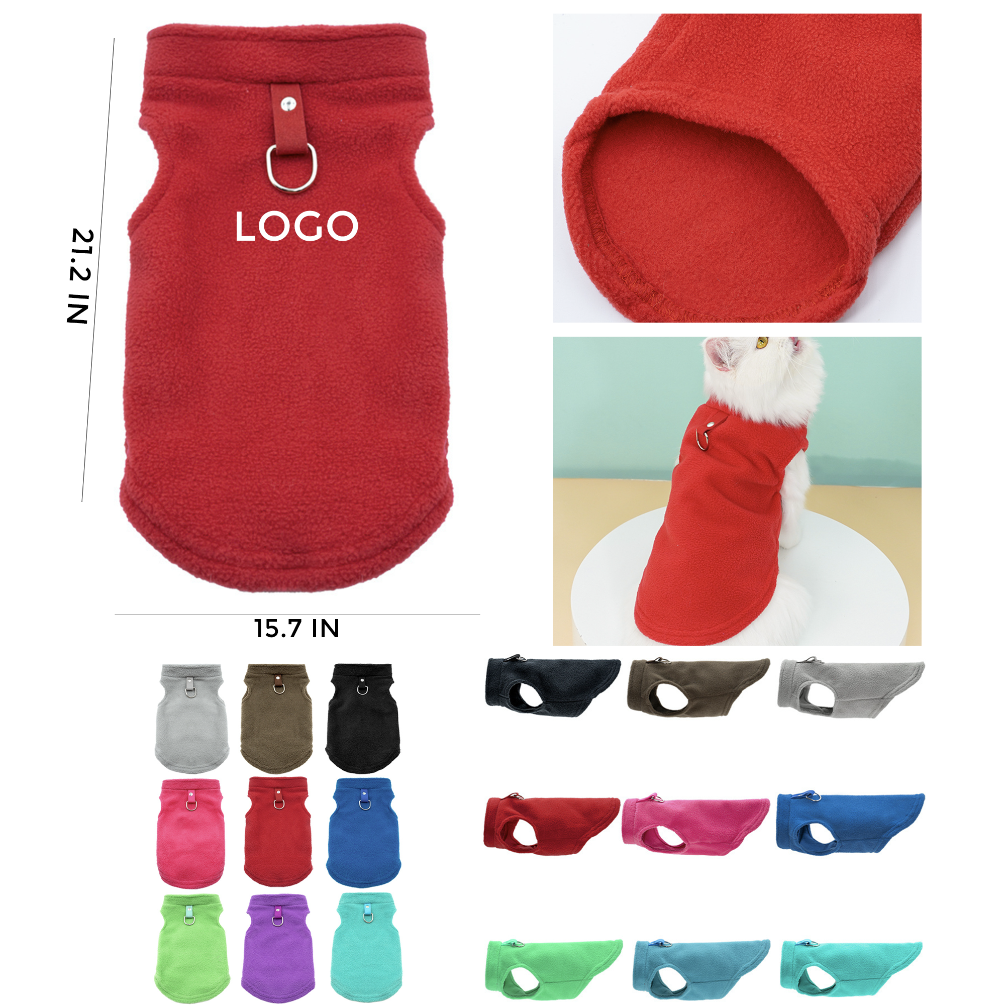 MOQ 10 PCS Cozy Warm Pullover Dog Clothes Pet Sweater Vest 2