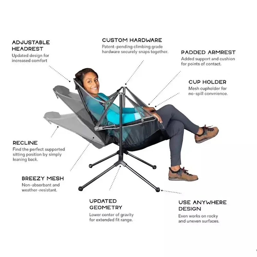 Folding Relaxed Outdoor Camping Rocking Chair 4