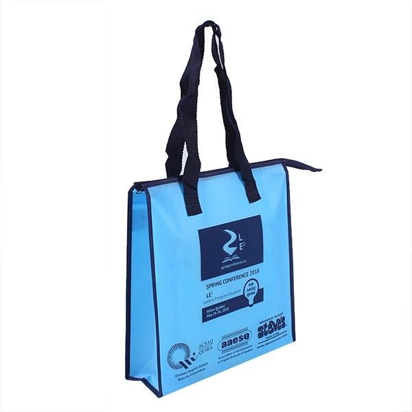 80g Non-woven shopper bag with zipper 1