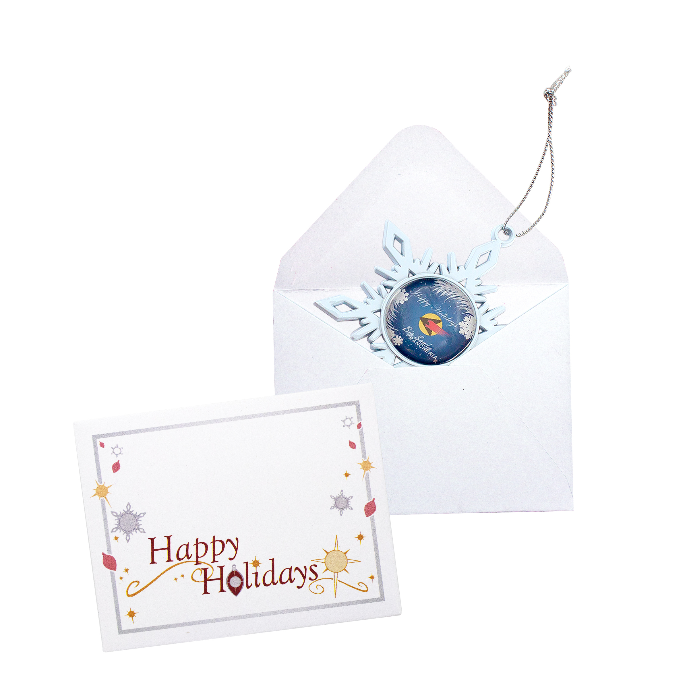White Snowflake Holiday Ornament 7