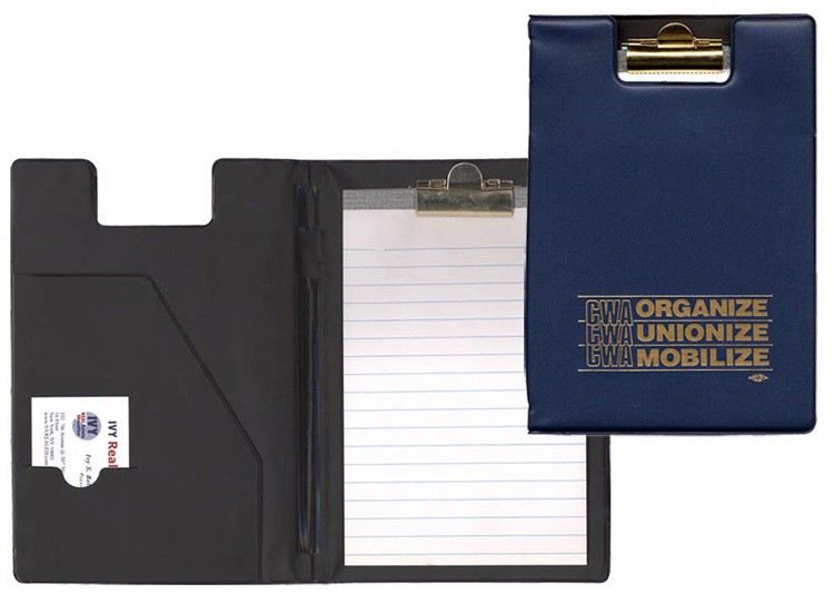 Deluxe Junior Clipboard w/ Standard Vinyl Colors 11