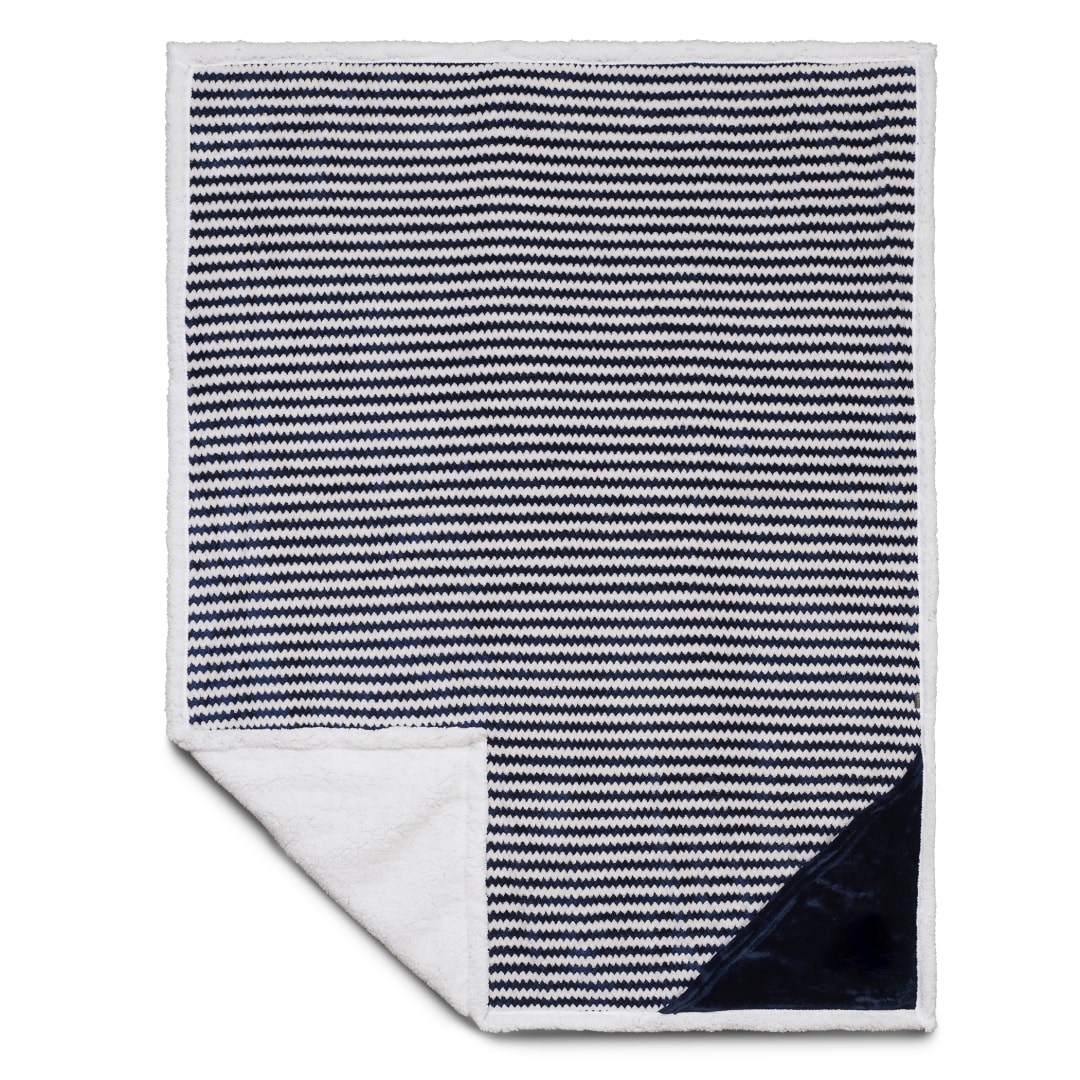 Field & Co.® Chevron Striped Sherpa Blanket 94