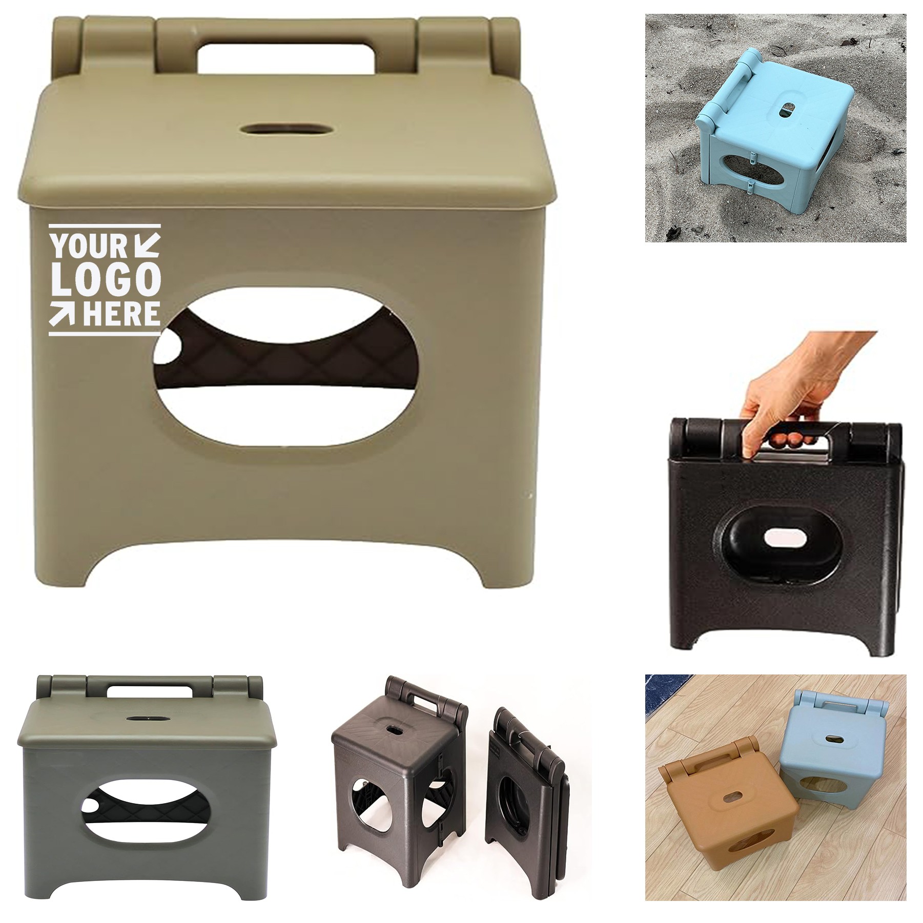 Adults Kids 9inch Small Portable Folding Lightweight Outdoor Chair Mini Camping Stool 2