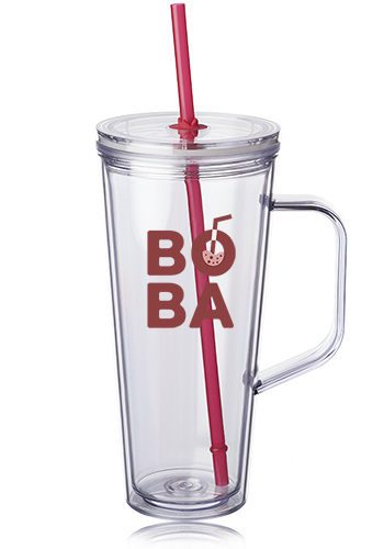 24 oz. Tilden Plastic Tumbler with Handle 11