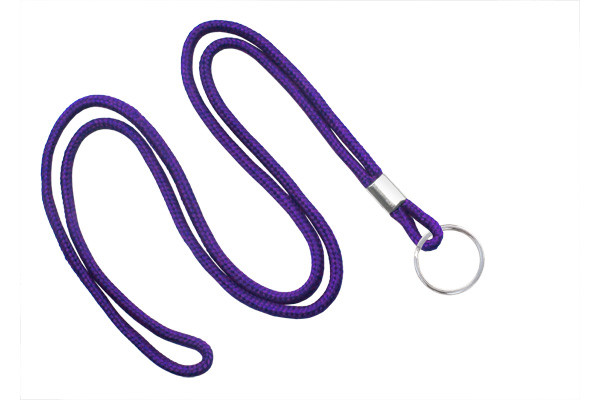 1/8" Blank Lanyard w/Split Ring (Purple) 1