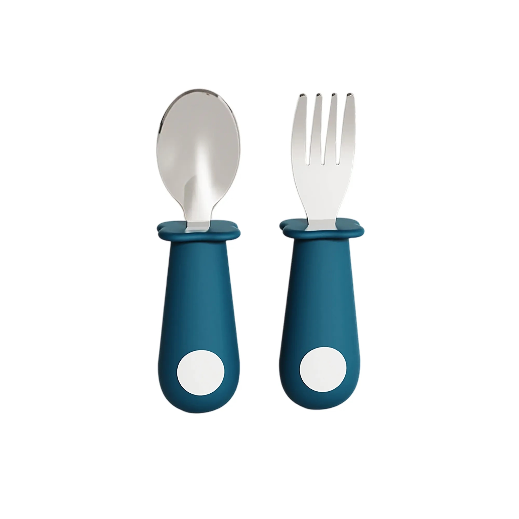 Silicone Baby Fork and Spoon Set 3