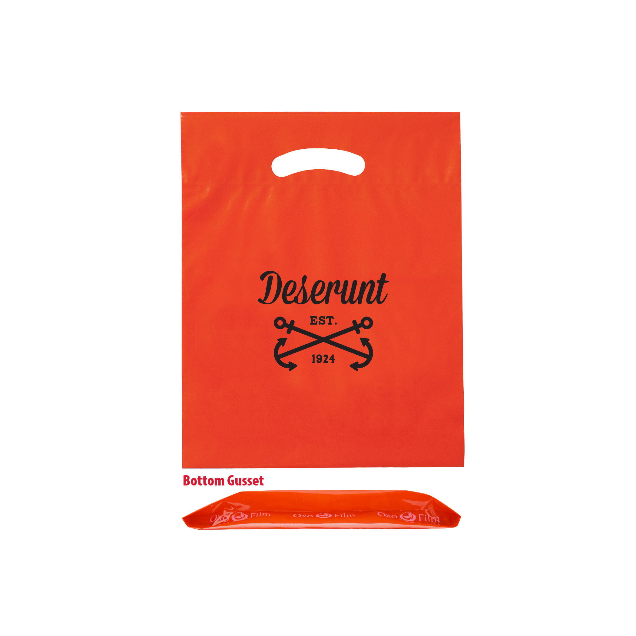 Oxo-Reusable Plastic Fold Over Die Cut Bag 5