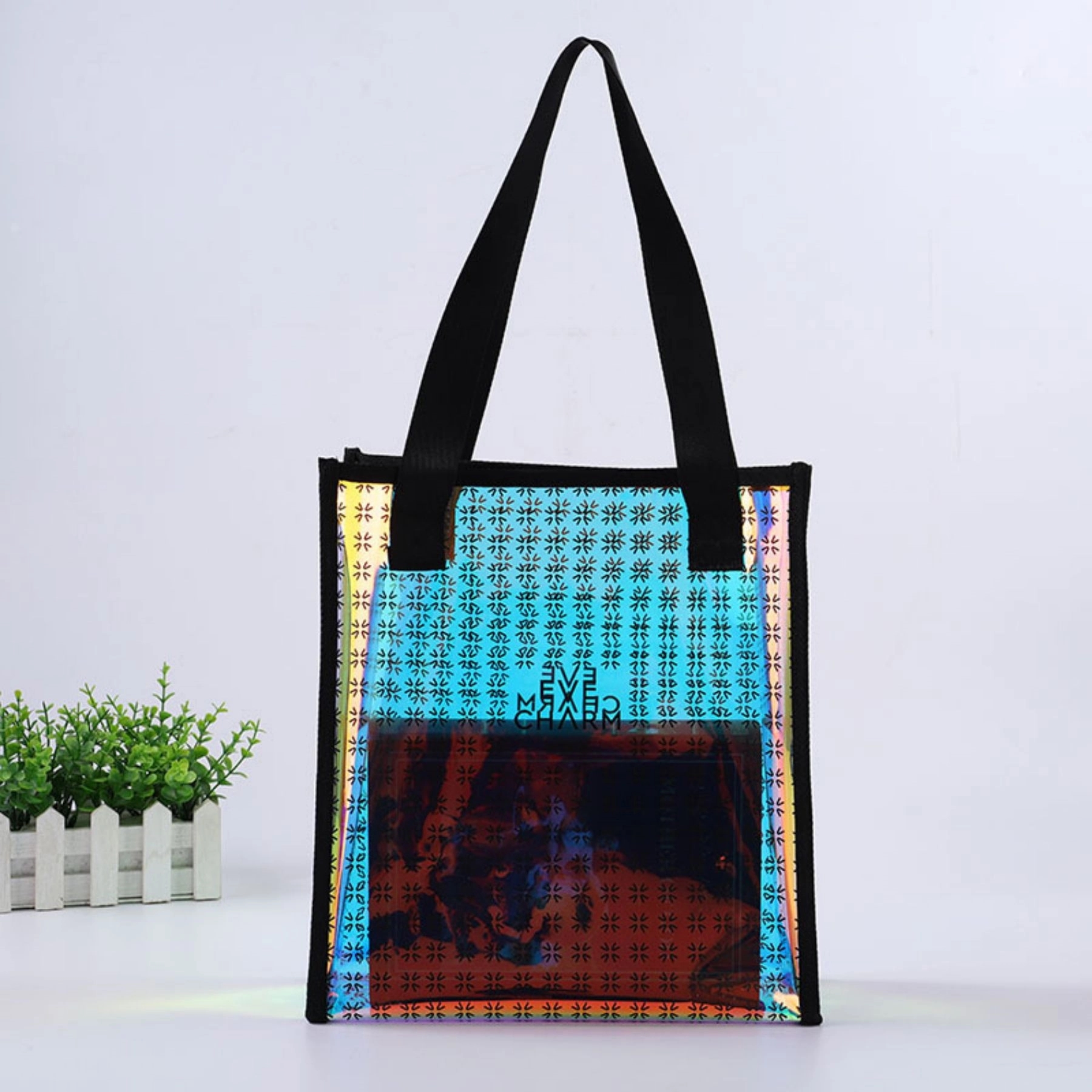 Large Clear Tote Bag Pvc Shoulder Handbag 5