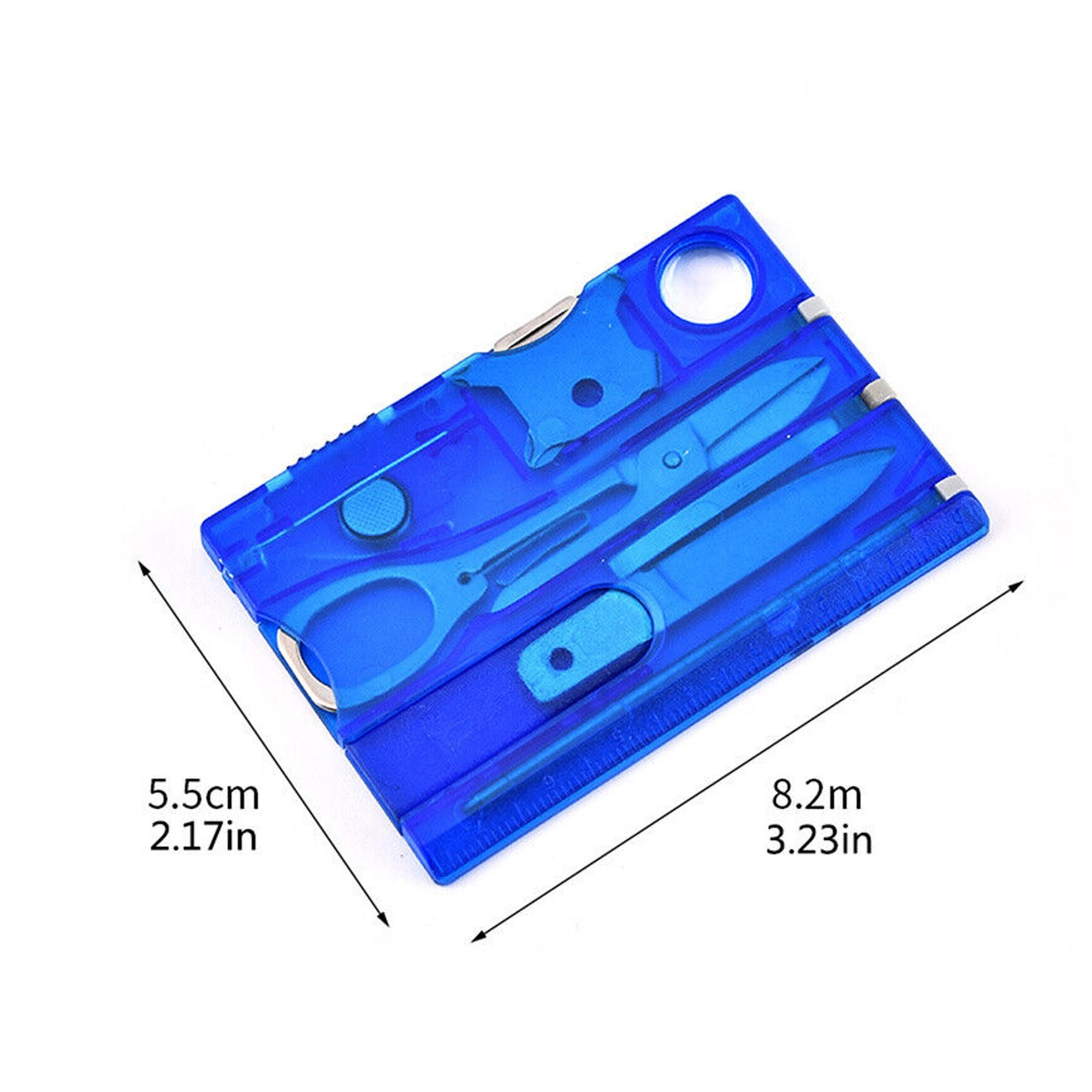 12 in 1 Multifunction Multitool Outdoor Survival with Hiking LED Light 8