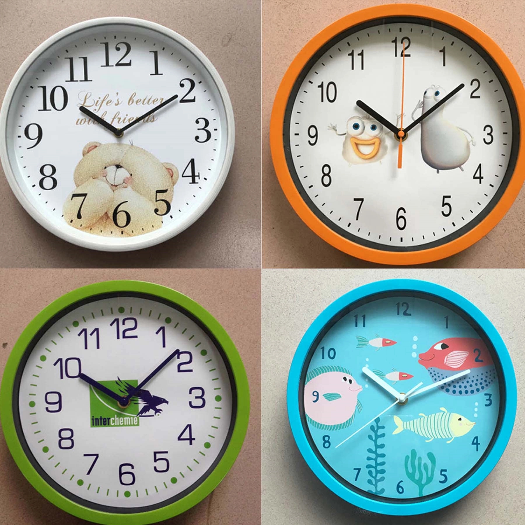 12inch Quality Quartz Battery Operated Round Wall Clock 2