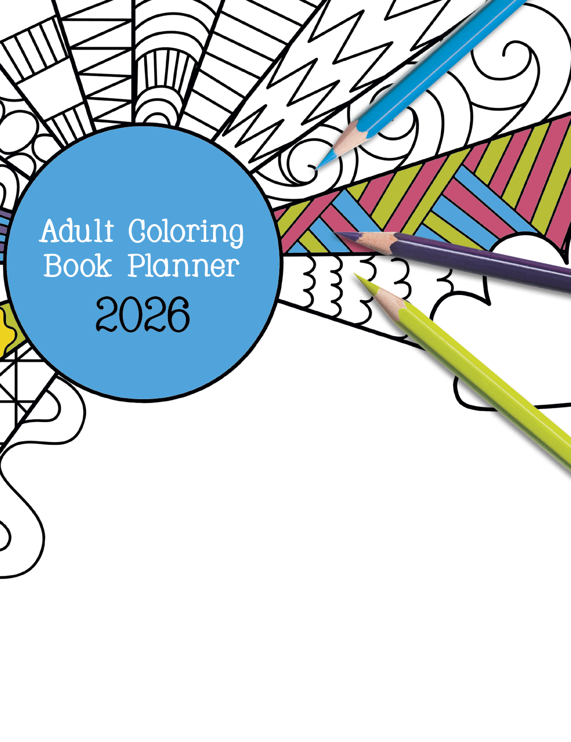 Good Value™ Adult Coloring Book Planner 28