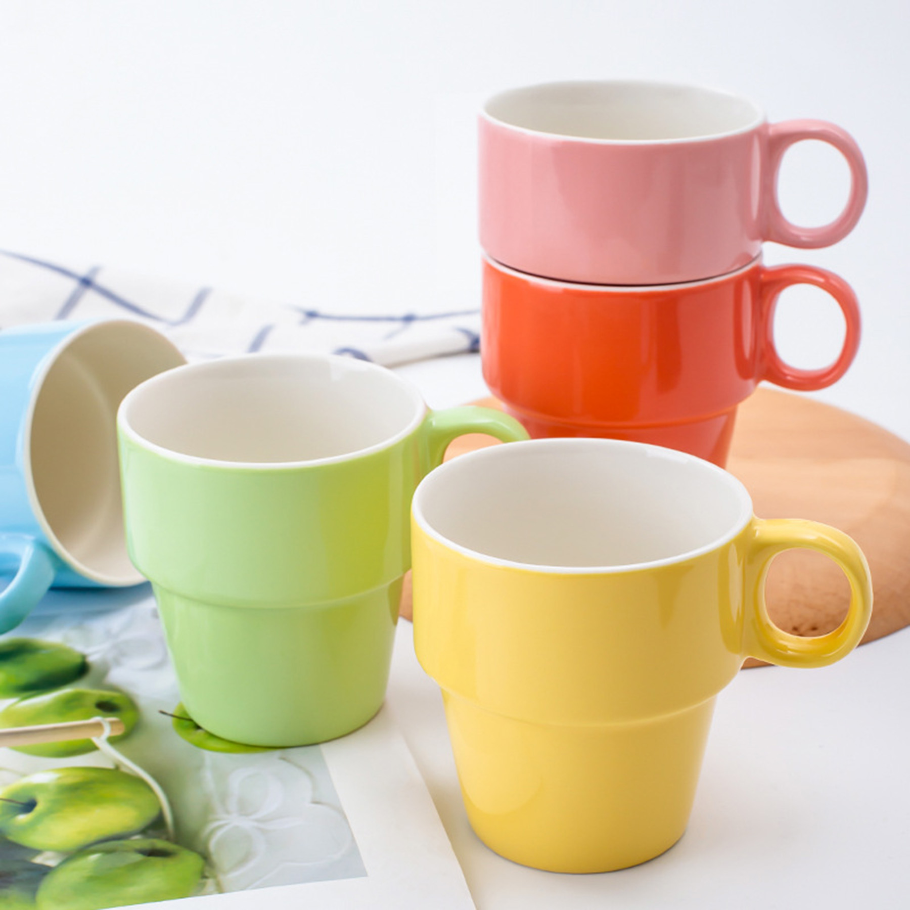 9 Oz. Porcelain Stackable Mug 3