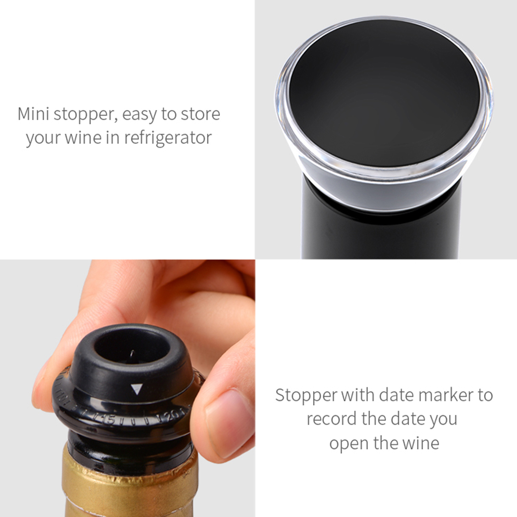 WineVault One Pump, One Plug - Wine Preserver with Date Marker 2