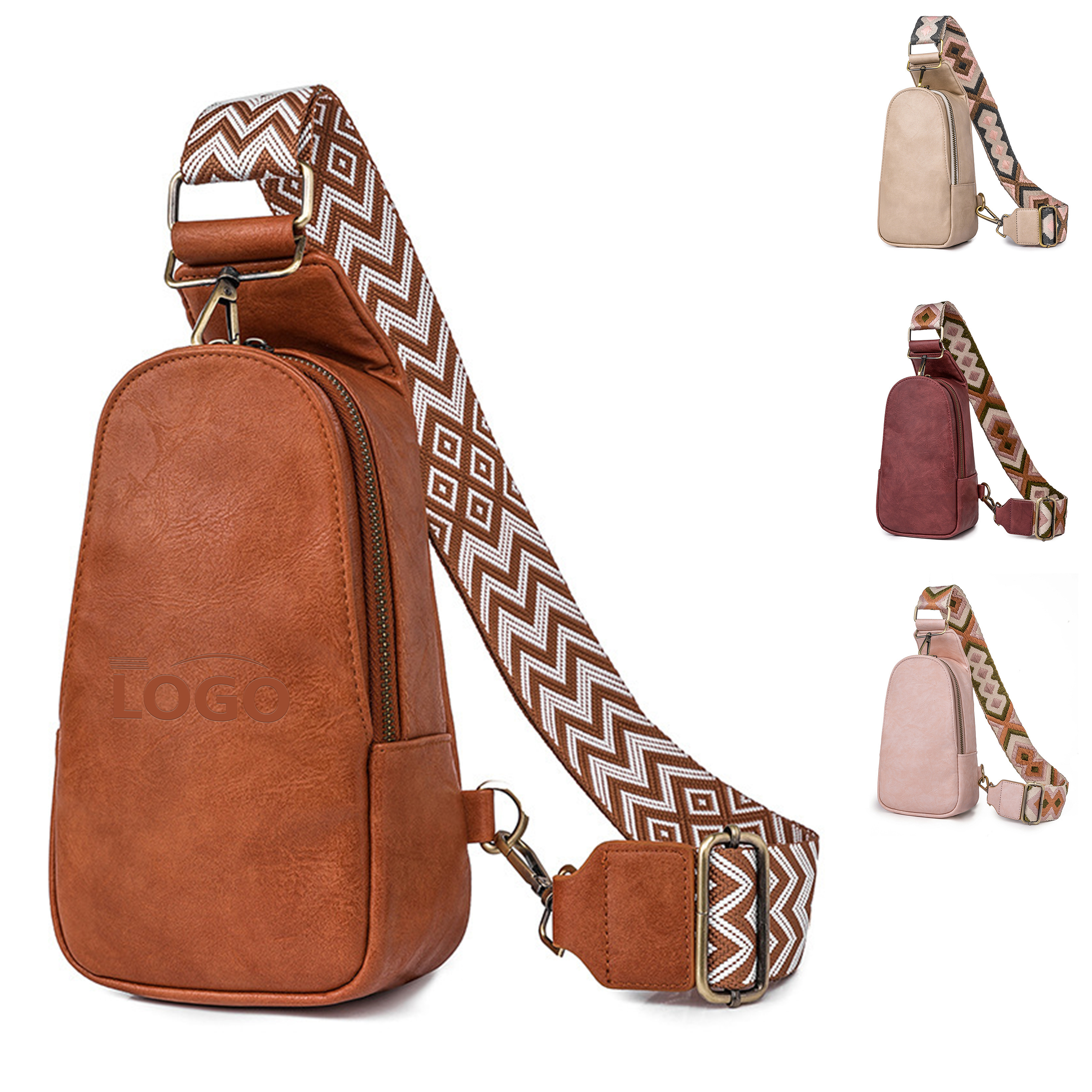 Durable PU Crossbody Waist Bag ?C Fashionable & Functional 4