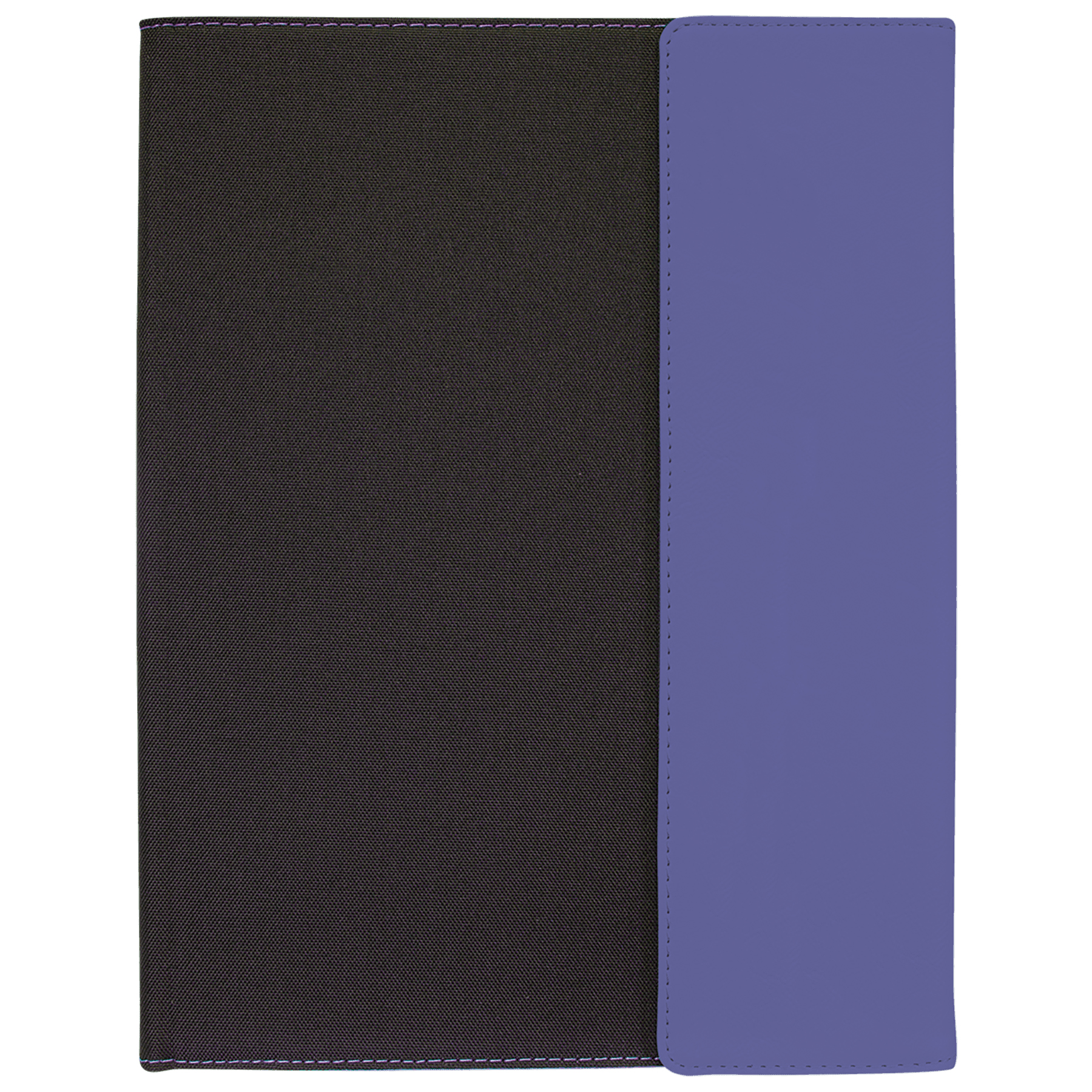 9" x 12" Purple Leatherette & Black Canvas Portfolio 2