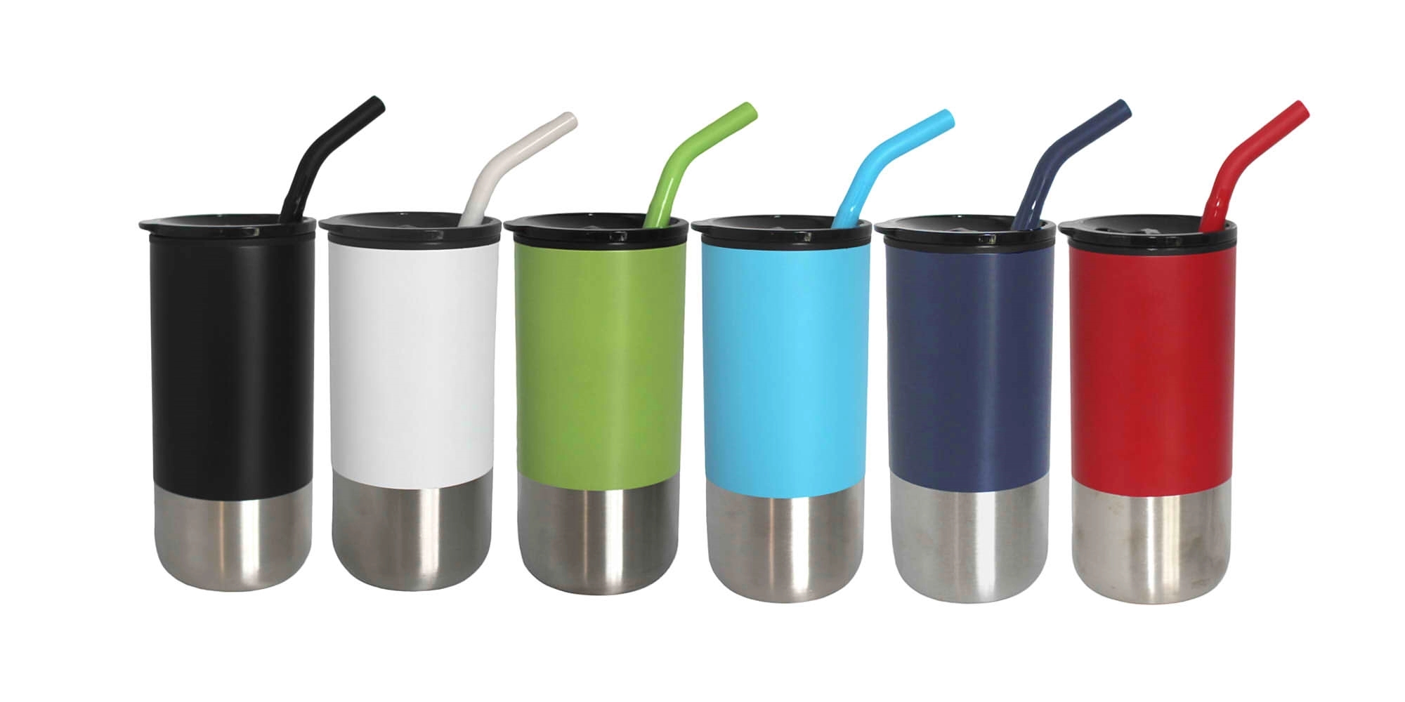 18oz. Double Wall Stainless Steel Mug w/Straw 21
