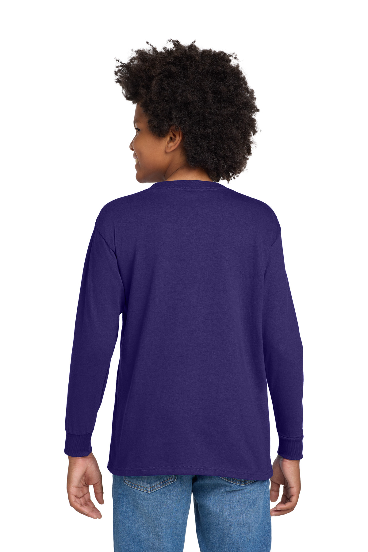 Gildan Youth Heavy Cotton 100% Cotton Long Sleeve T-Shirt. 5400B 80