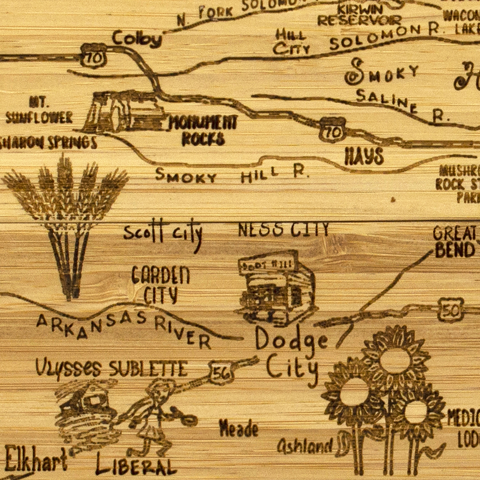 Kansas Puzzle Coaster Set 5