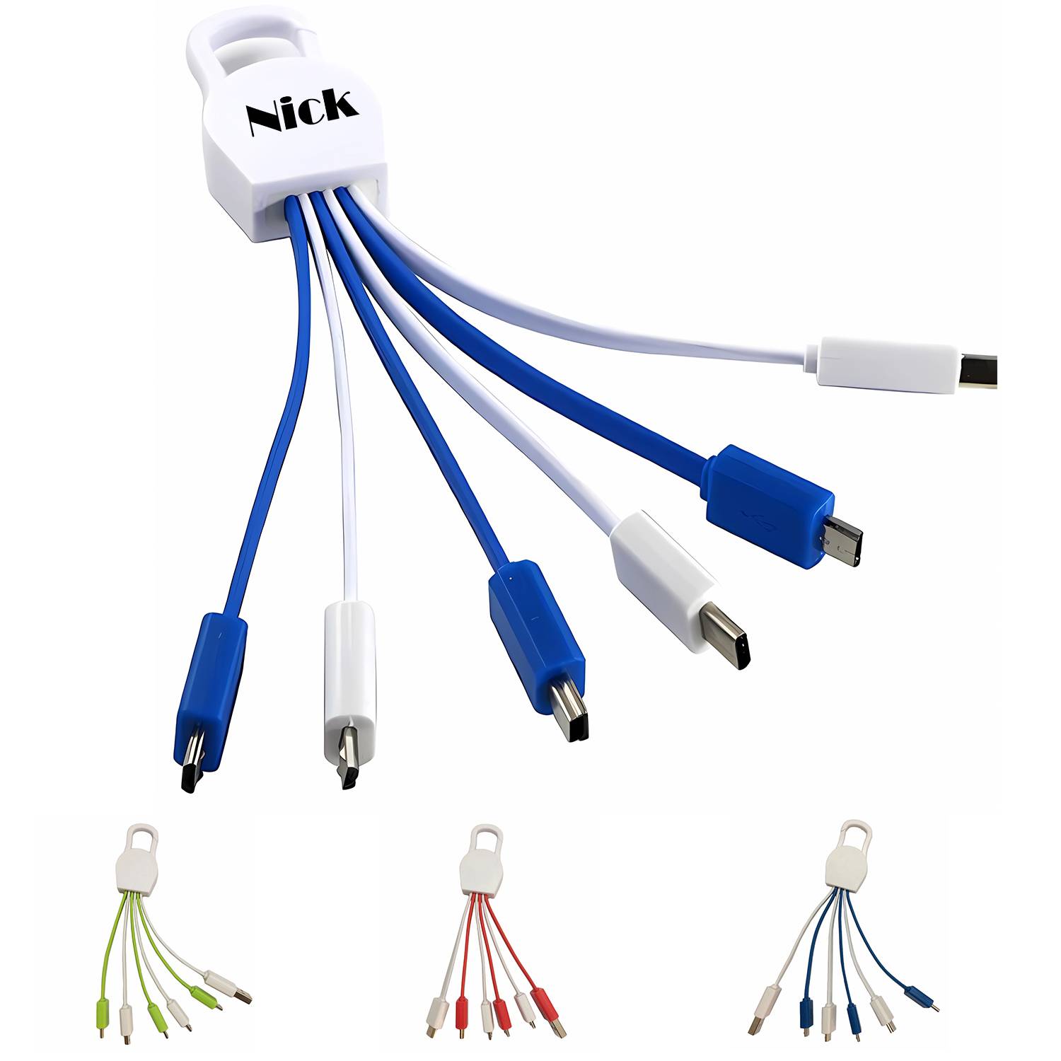 5 in 1 Customized Snap Charging Cable