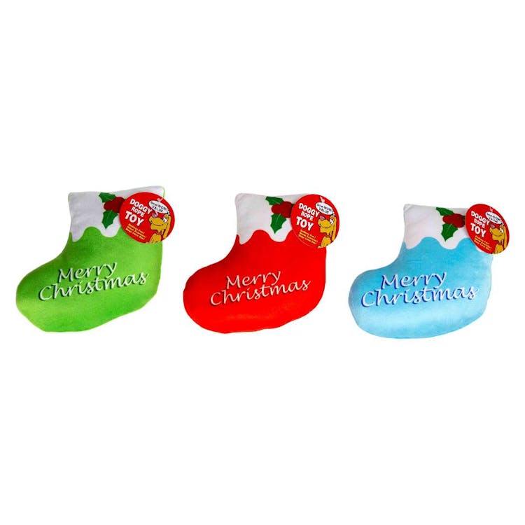 Christmas Stocking Dog Toys - Assorted Colors 2