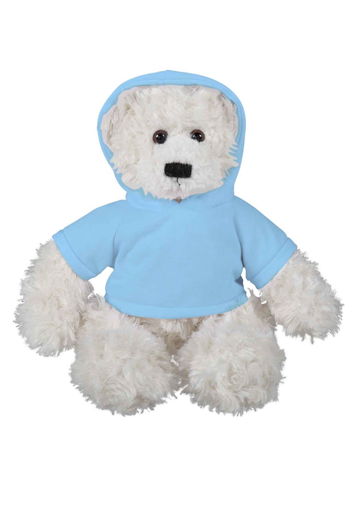 soft plush Cream Brandon Bear  with hoodie