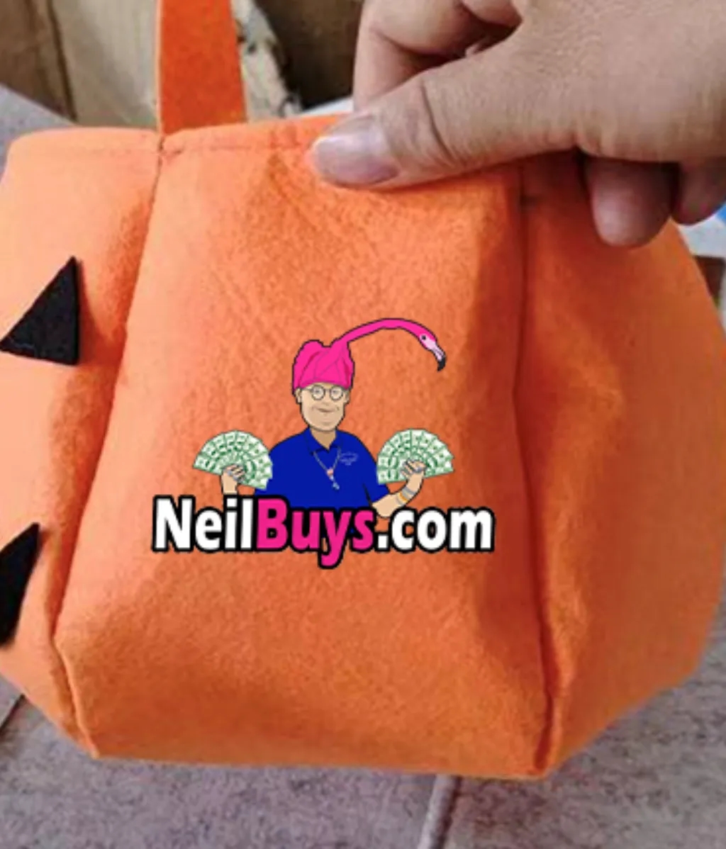 Halloween Pumpkin Trick or Treat Bag with LED Light 4