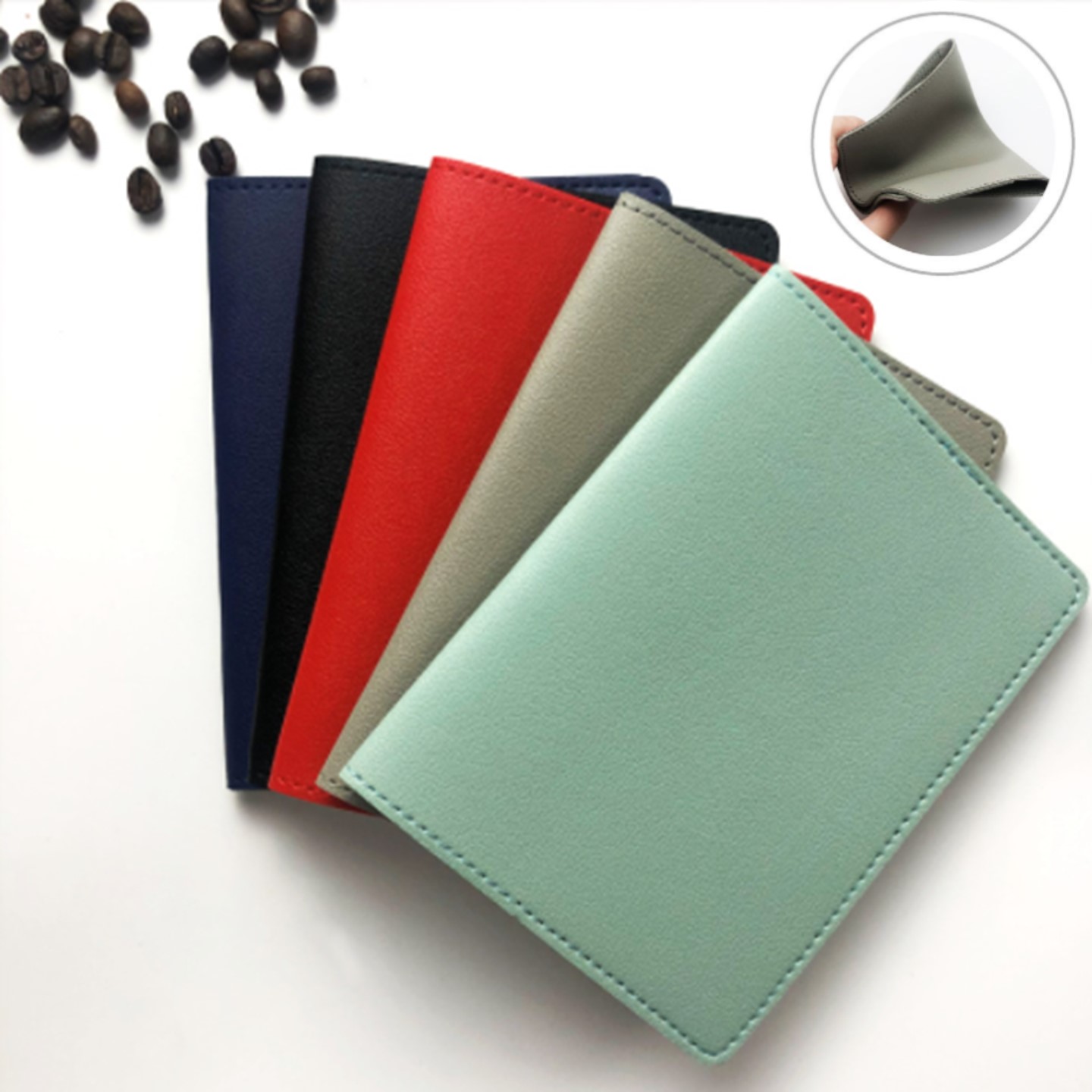 Marble PU Leather Passport Holder 2