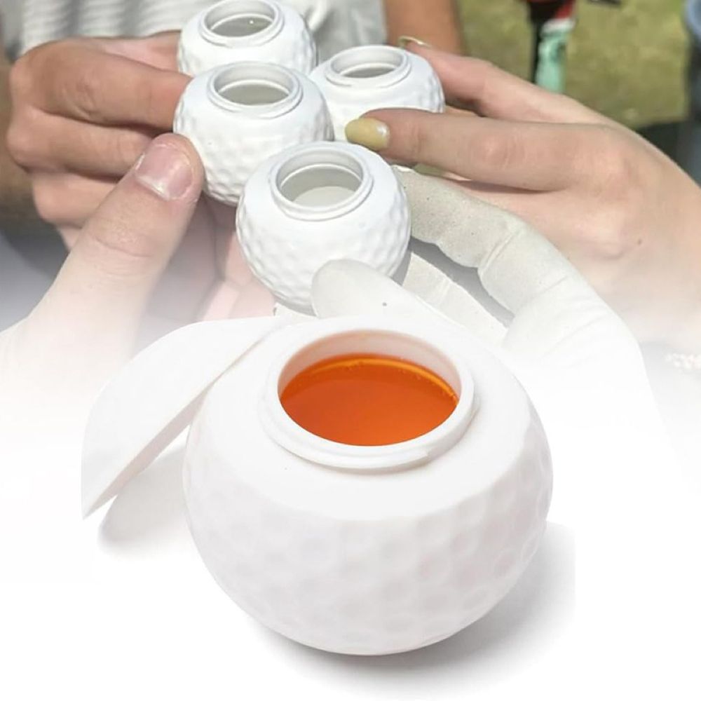 Golf Ball Shaped Shot Glass 2