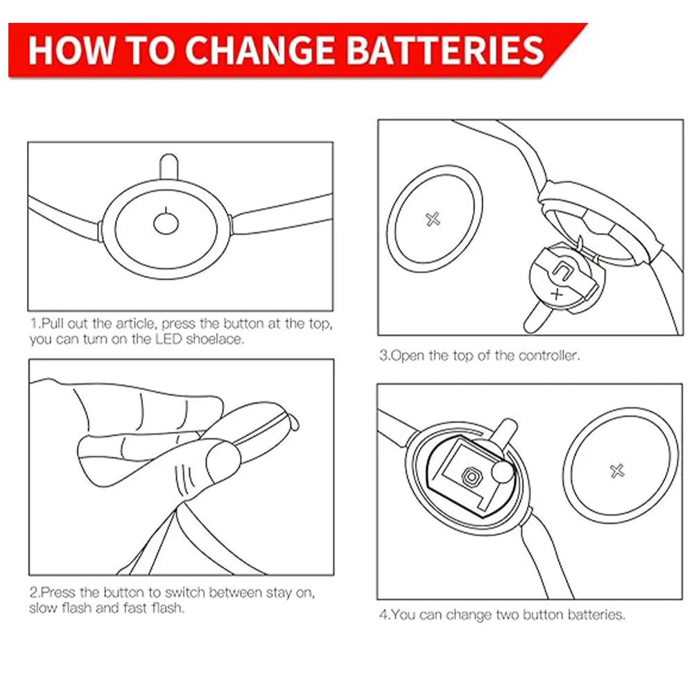 Glowing Colored Shoelaces 2