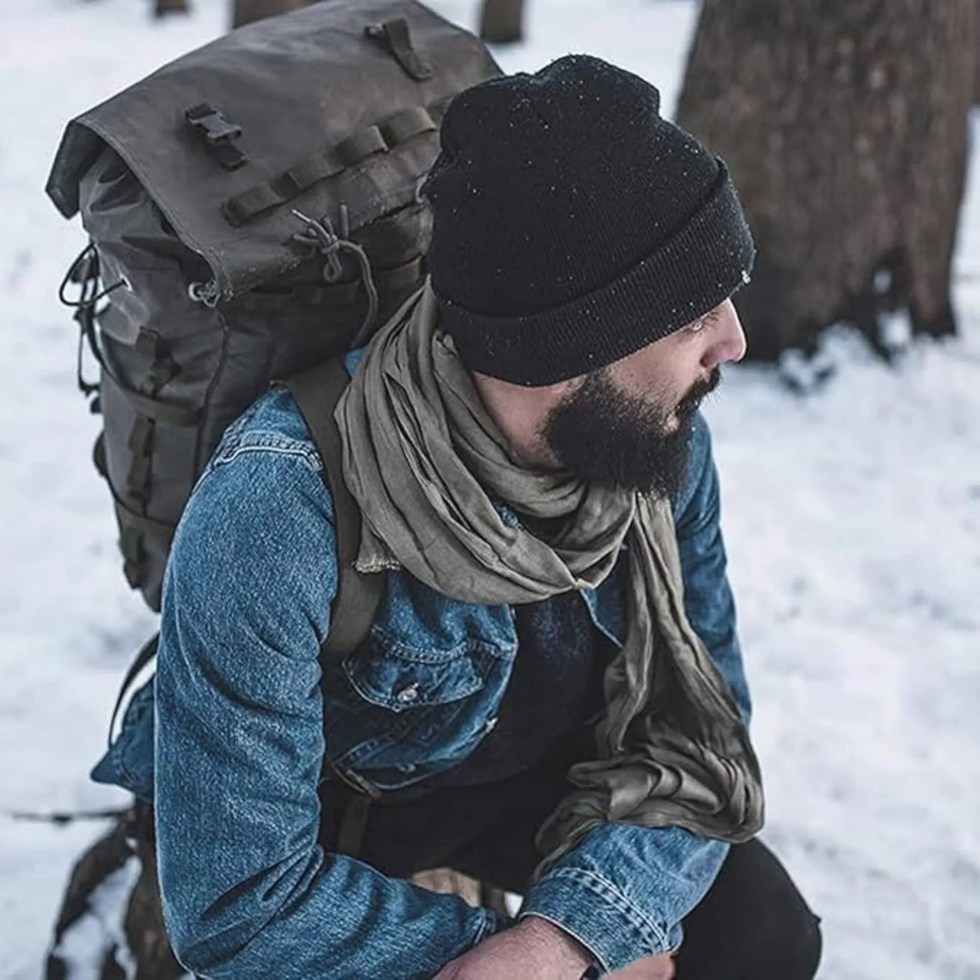 Warm Acrylic Knit Beanie Winter Hat for Outdoor Use 5