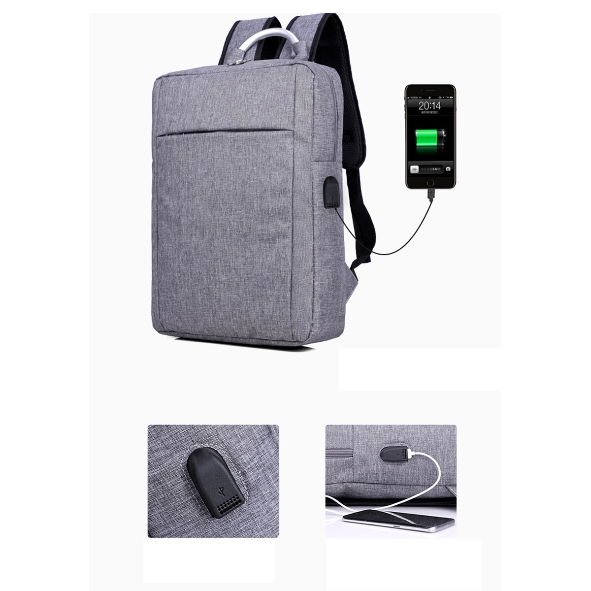 Backpack with USB Cable 4