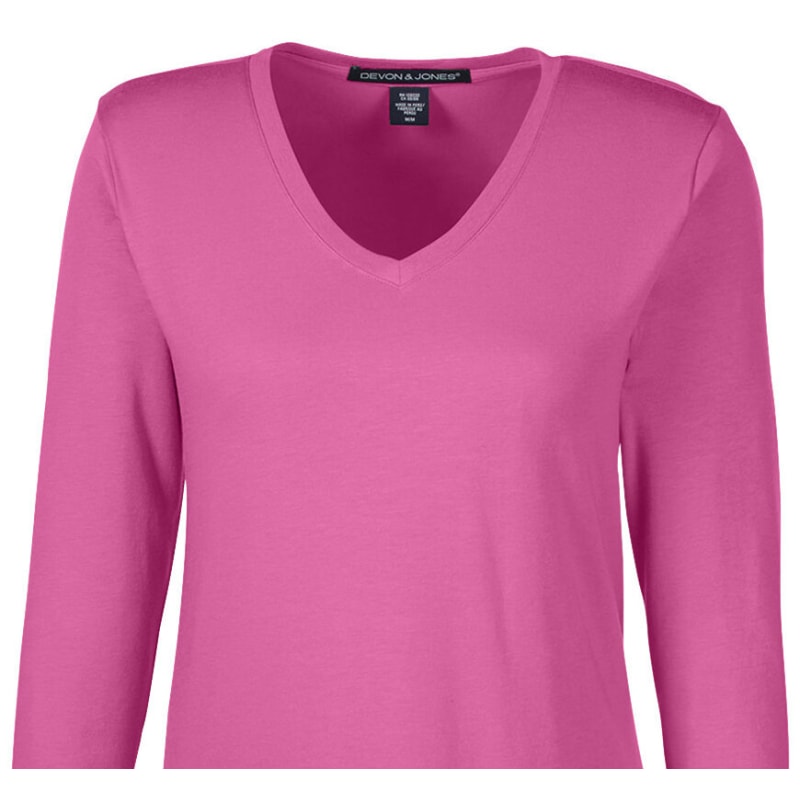 Devon & Jones Ladies' Perfect Fit™ Bracelet-Length V-Neck Top 11