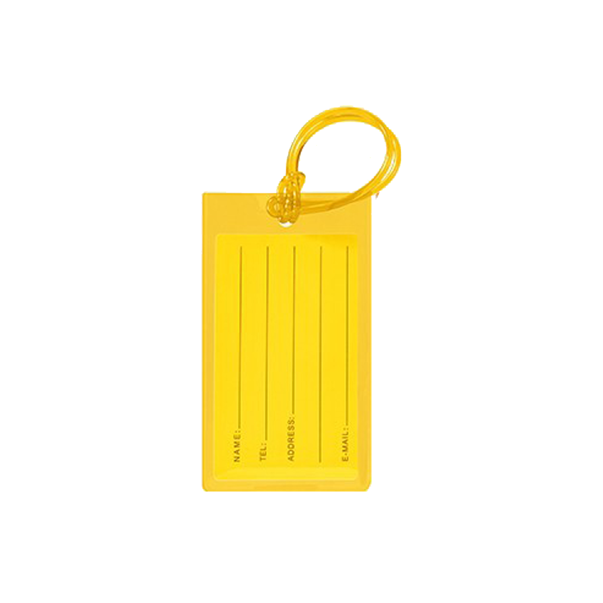 PVC Travel Identity Tag With Strap 4.6" x 2.6" 9