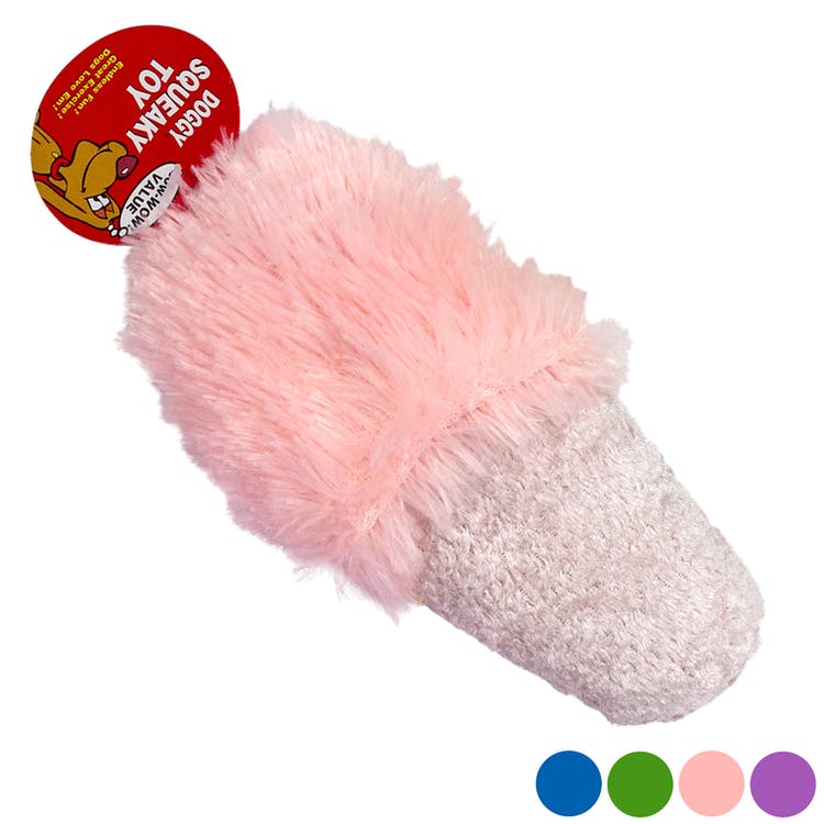 Plush Slipper Dog Toys - 4 Colors Squeaker 2