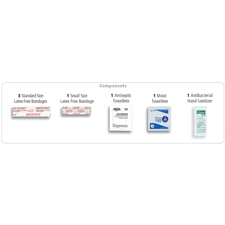 "SAFE HELPER" 8 Piece Hand Sanitizer First Aid Kit 26