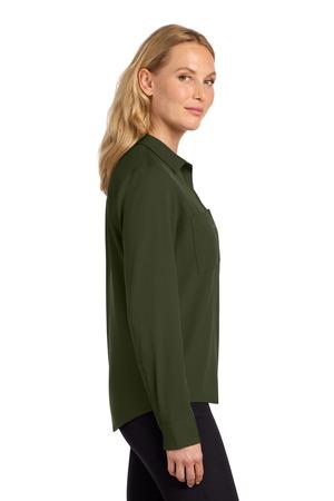 Mercer+Mettle Women's Stretch Crepe Long Sleeve Camp MM2013
