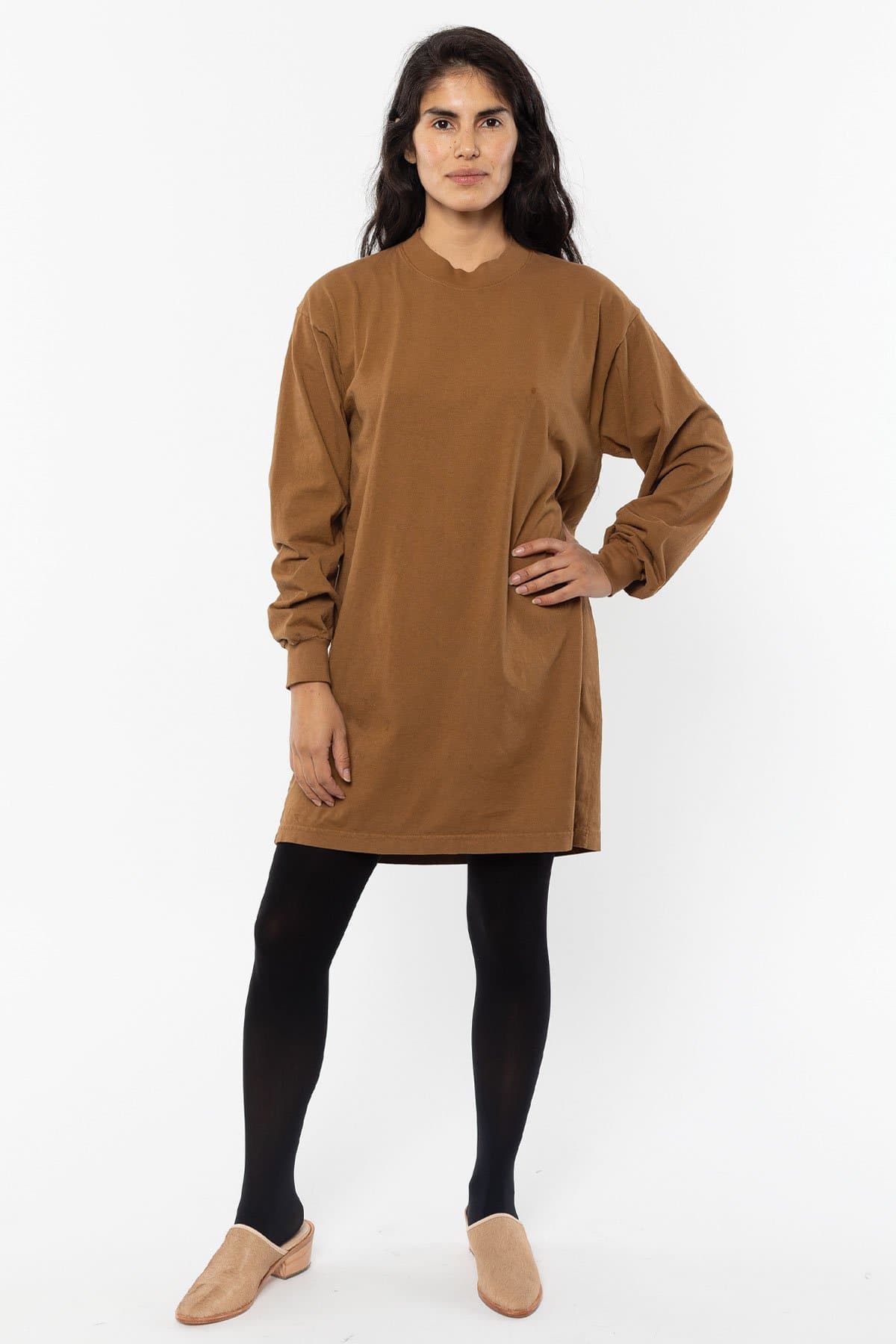 18/1 L/S MOCK NECK DRESS 11