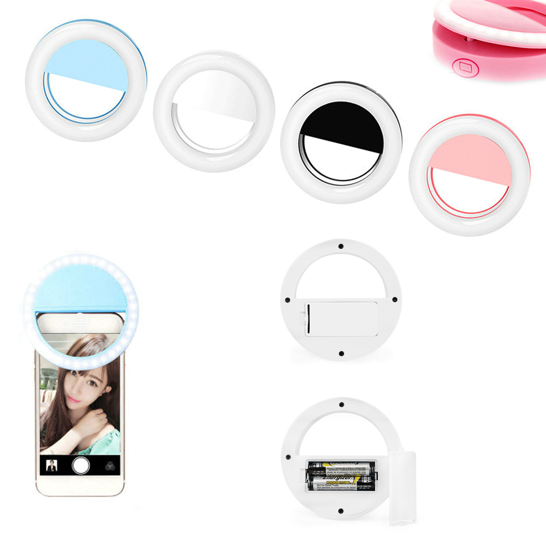Battery Powered LED Mobile Phone Selfie Light 2