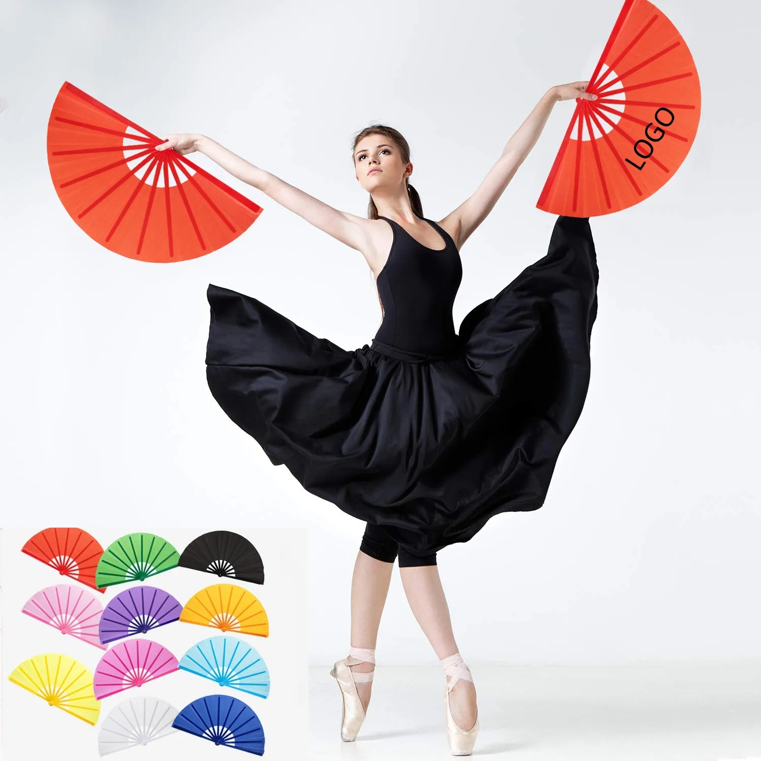 25 Inch Dance Folding Hand Fan 2